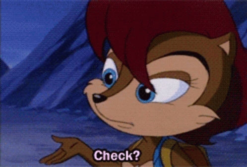 Sally The Hedgehog Asking Check GIF