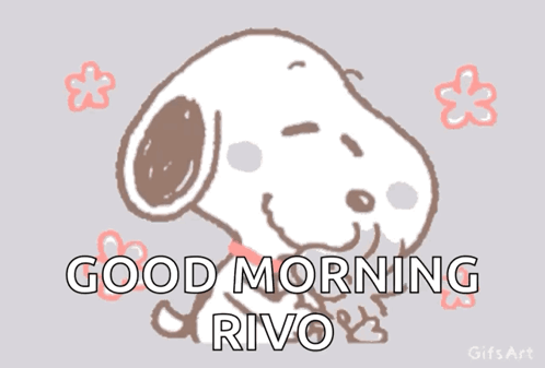 A Cartoon Of Snoopy Says Good Morning Rivol GIF