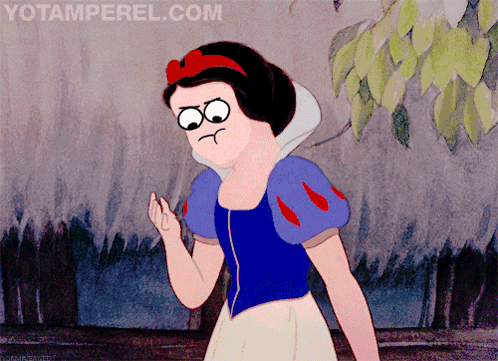 A Cartoon Of Snow White With Yotamperel.com On The Bottom Right GIF