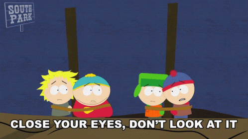 A Cartoon Of South Park Characters Tied Up With A Sign That Says South Park GIF