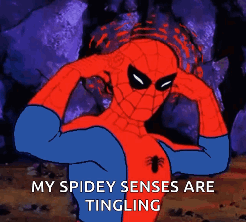 A Cartoon Of Spider-Man Covering His Ears With His Hands GIF