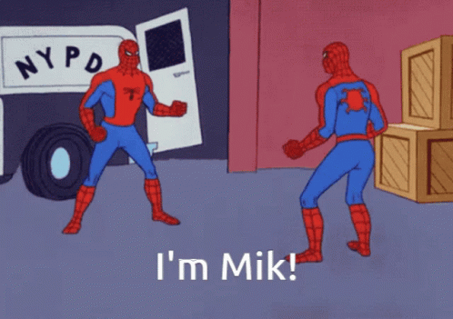 A Cartoon Of Spider-Man Standing In Front Of A Nypd Truck GIF
