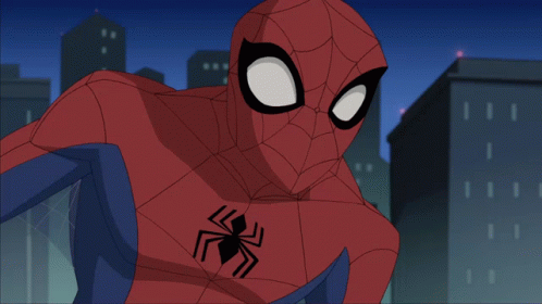 A Cartoon Of Spider-Man With The Words That Makes No Sense Below Him GIF