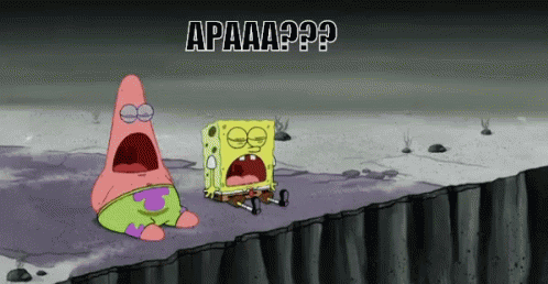 A Cartoon Of Spongebob And Patrick Saying Apaaaa GIF