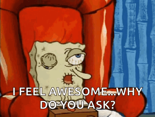 A Cartoon Of Spongebob Asking Why Do You Ask GIF