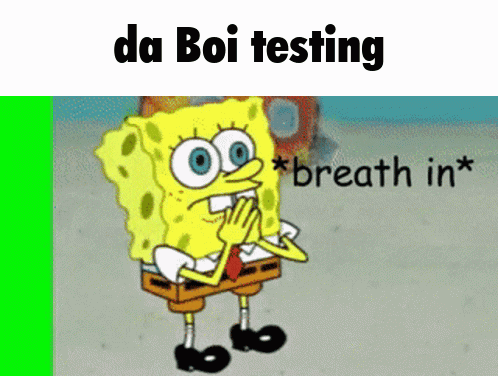A Cartoon Of Spongebob Saying Breath In GIF