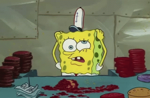 A Cartoon Of Spongebob Wearing A Captain Hat GIF