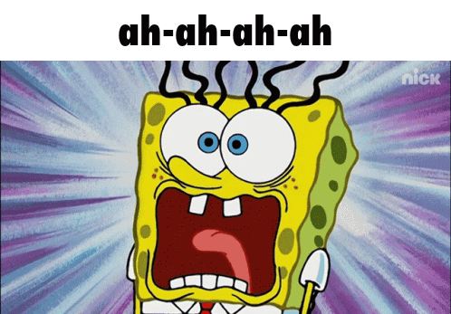 A Cartoon Of Spongebob With A Surprised Look On His Face GIF