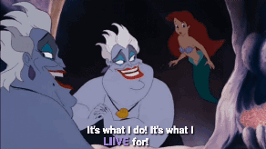 A Cartoon Of The Little Mermaid Says It 'S What I Do ! It 'S What I Live For GIF