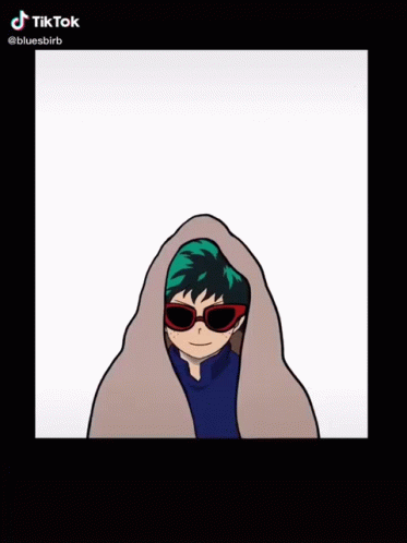 A Cartoon Of Two Boys Wearing Sunglasses And A Blanket With Tiktok Written On The Bottom Right GIF