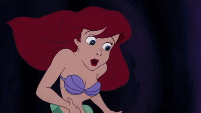 A Cartoon Of Ursula From The Little Mermaid With The Words Yeah Keep Interrupting It 'S Helpful GIF
