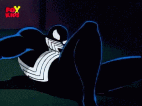 A Cartoon Of Venom From The Spider-Man Animated Series . GIF
