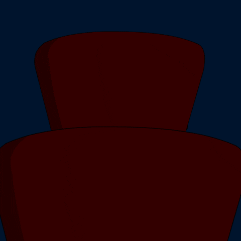 A Cartoon Penguin Wearing A Hat And Scarf Is Standing Next To A Mailbox GIF