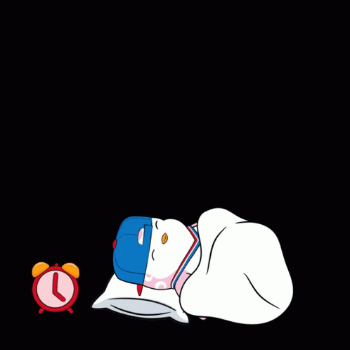 A Cartoon Penguin Wearing A Medal And A Hat Says " Good Morning " GIF