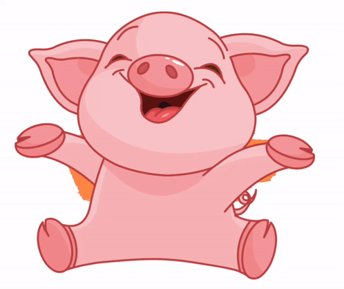 A Cartoon Pig Says I Love You Chabzzz Koi GIF
