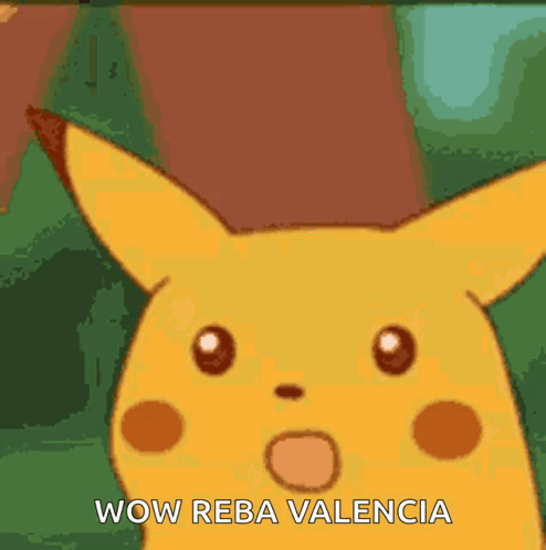 A Cartoon Pikachu Says Wow Reba Valencia GIF