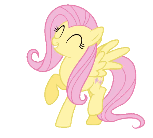 a cartoon pony with pink hair and wings