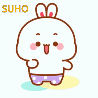 A Cartoon Rabbit With A Bow On Its Head And Polka Dot Shorts Is Standing On A White Background . GIF