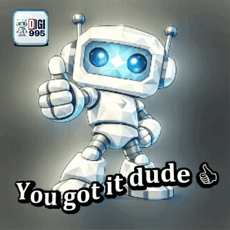A Cartoon Robot Giving A Thumbs Up With The Words You Got It Dude Below It GIF