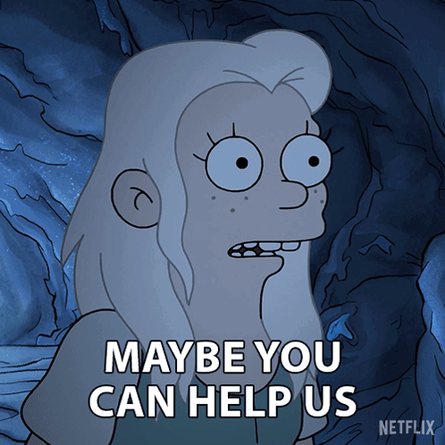A Cartoon Says Maybe You Can Help Us On Netflix GIF