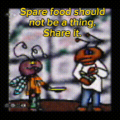 A Cartoon Says Spare Food Should Not Be A Thing GIF