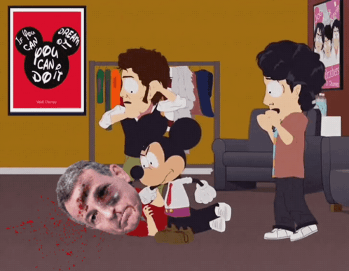 A Cartoon Scene With A Poster That Says " If You Can Dream You Can Do It " GIF