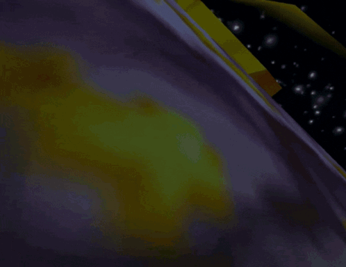 A Cartoon Scene With Bubbles Coming Out Of A Hole In A Tree Stump GIF