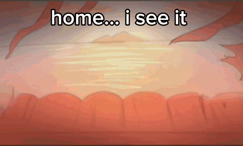 A Cartoon Scene With The Words Home I See It On It GIF