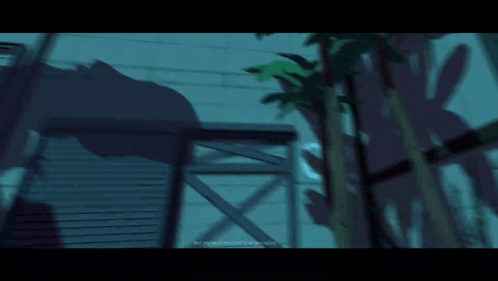 A Cartoon Shows A Shadow Of A Dinosaur And The Words " Not Representative Of Final Gameplay " At The Bottom GIF