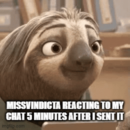 A Cartoon Sloth Is Smiling And Looking At The Camera . GIF