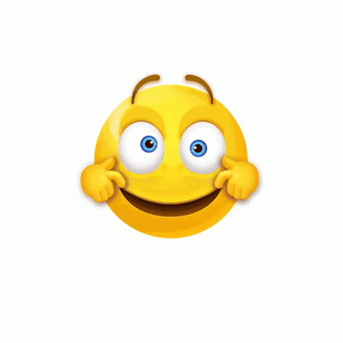 A Cartoon Smiley Face Sticking Out Its Tongue GIF