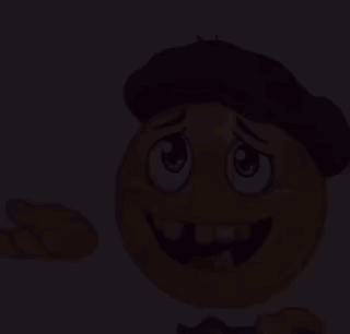 A Cartoon Smiley Face Wearing A Hat And A Tie . GIF