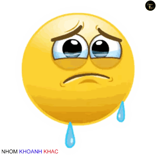 a cartoon smiley face with tears coming out of it