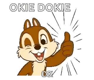 A Cartoon Squirrel Is Giving A Thumbs Up Sign . GIF