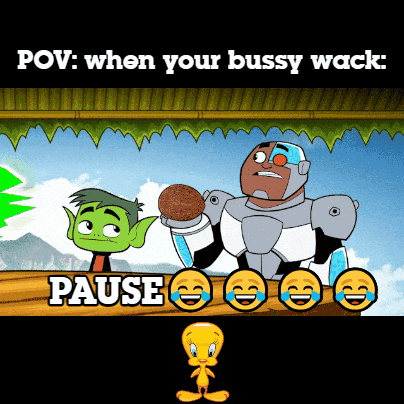 A Cartoon With A Caption That Says " Pov : When Your Busy Wack Pause " GIF