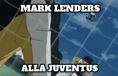a cartoon with the words mark enders alla juventus on it
