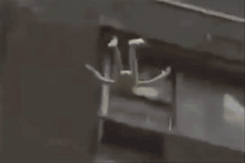 A Cat Is Looking At A Graph With A Green Arrow Pointing Up . GIF