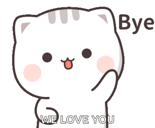 A Cat Says Bye And We Love You GIF