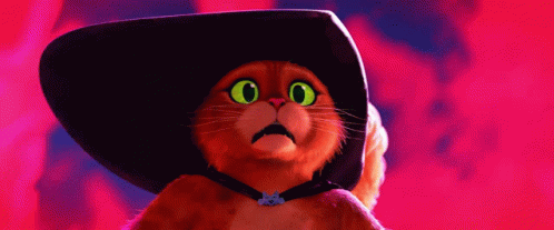 A Cat With Green Eyes Wearing A Hat GIF