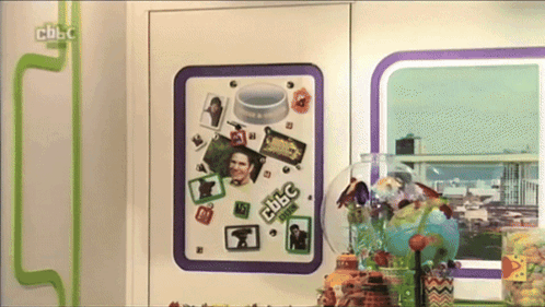 a cbs advertisement with a picture of a man and a woman on it
