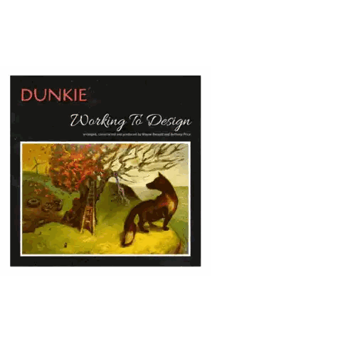 a cd cover for dunkie working to design
