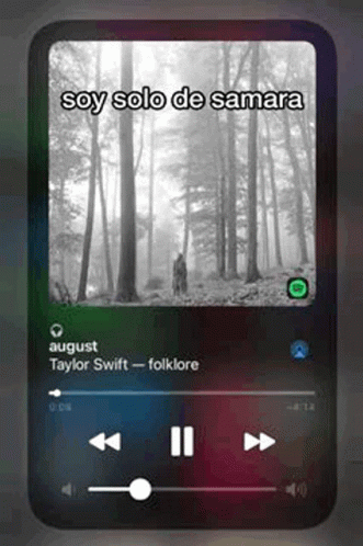 A Cell Phone Is Playing A Song By Taylor Swift In The Woods . GIF