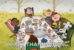 A Charlie Brown Happy Thanksgiving Snoopy Celebrate GIF