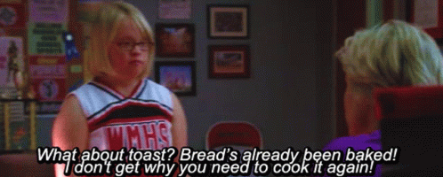 A Cheerleader From Wmhs Talks To Another Person GIF