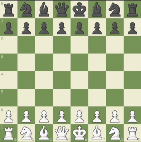 A Chess Board With A Crown In The Middle Of The Board GIF