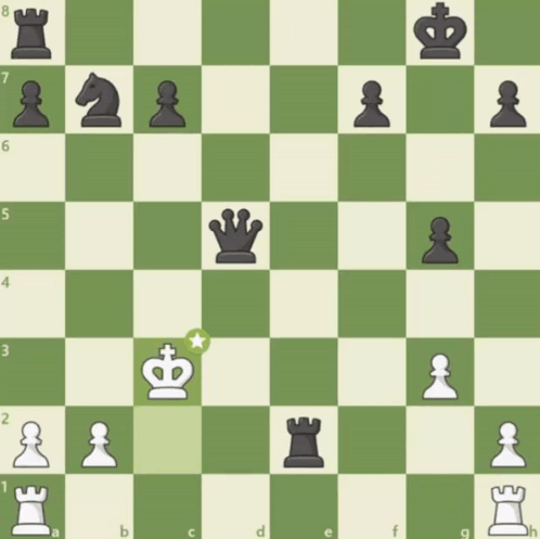 A Chess Board With A King And A Pawn On It GIF
