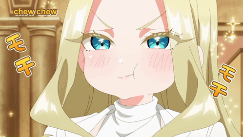 A Chew Chew Anime Character Making A Face GIF