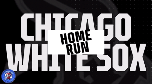 A Chicago White Sox Home Run Sign Is Displayed GIF