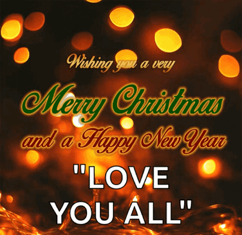 Merry Christmas And Happy New Year Card GIF