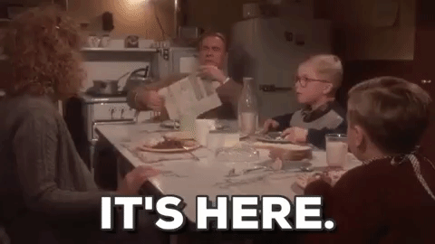 A Christmas Story Family Scared GIF